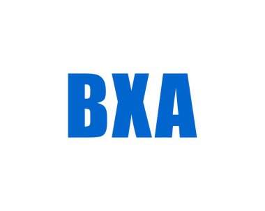 BXA logo tasarım vektör şablonu. BXA