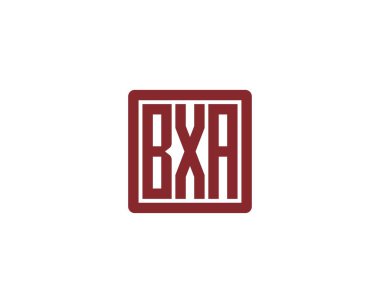 BXA logo tasarım vektör şablonu. BXA