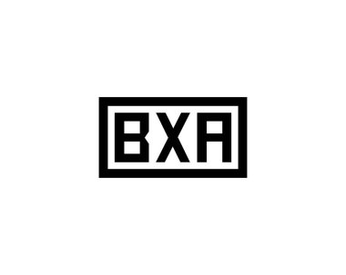 BXA logo tasarım vektör şablonu. BXA