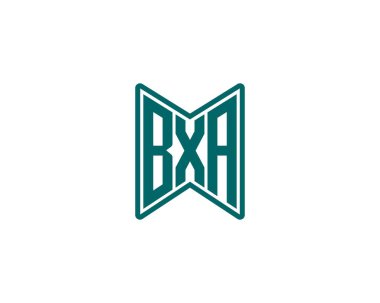 BXA logo tasarım vektör şablonu. BXA