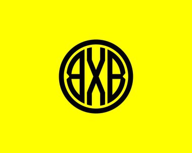 BXB logo tasarım vektör şablonu. BXB