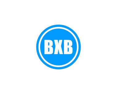 BXB logo tasarım vektör şablonu. BXB