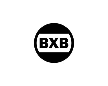 BXB logo tasarım vektör şablonu. BXB