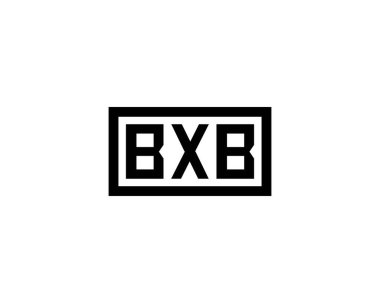 BXB logo tasarım vektör şablonu. BXB