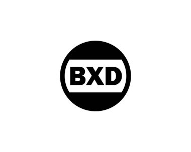 BXD logo tasarım vektör şablonu. BXD