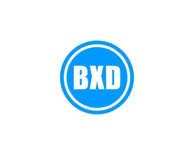 BXD logo tasarım vektör şablonu. BXD