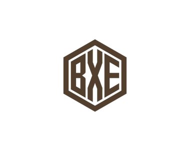 BXE logo tasarım vektör şablonu. BXE