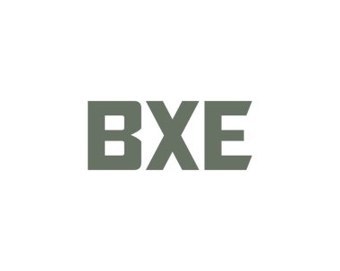 BXE logo tasarım vektör şablonu. BXE