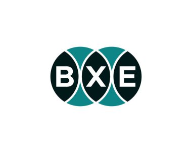 BXE logo tasarım vektör şablonu. BXE