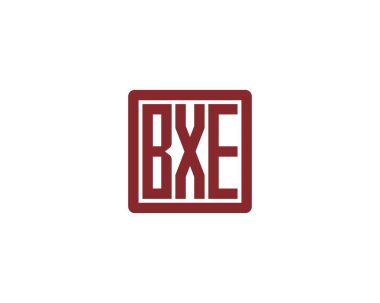 BXE logo tasarım vektör şablonu. BXE