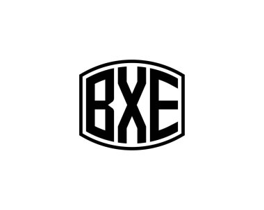 BXE logo tasarım vektör şablonu. BXE