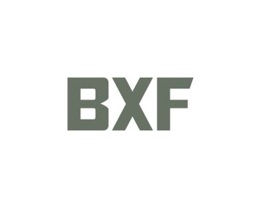 BXF logo tasarım vektör şablonu. BXF