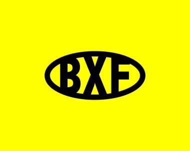 BXF logo tasarım vektör şablonu. BXF