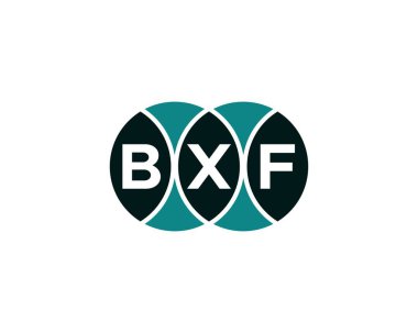 BXF logo tasarım vektör şablonu. BXF