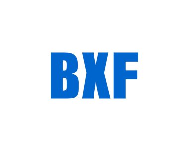 BXF logo tasarım vektör şablonu. BXF