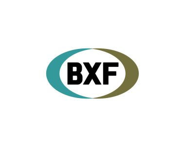 BXF logo tasarım vektör şablonu. BXF