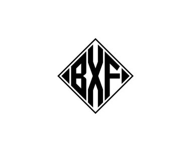 BXF logo tasarım vektör şablonu. BXF