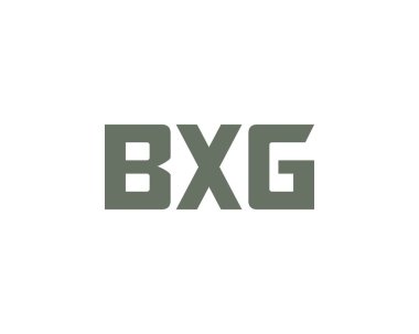 BXG logo tasarım vektör şablonu. BXG