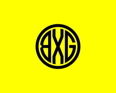 BXG logo tasarım vektör şablonu. BXG