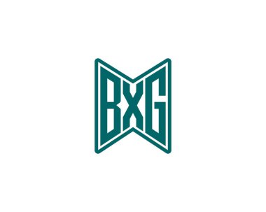 BXG logo tasarım vektör şablonu. BXG