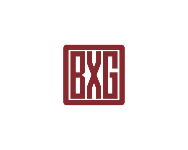 BXG logo tasarım vektör şablonu. BXG