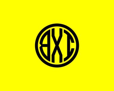 BXI Logo tasarım vektör şablonu. BXI