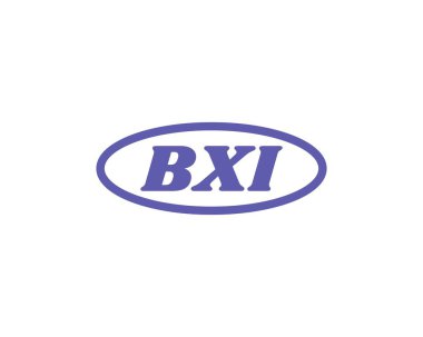 BXI Logo tasarım vektör şablonu. BXI