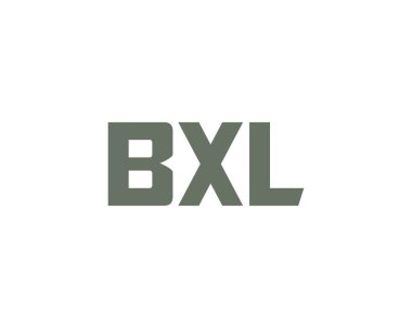 BXL logo tasarım vektör şablonu. BXL