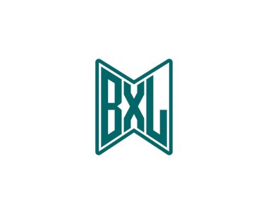 BXL logo tasarım vektör şablonu. BXL