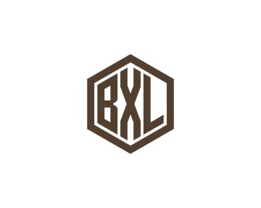 BXL logo tasarım vektör şablonu. BXL