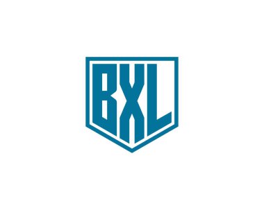 BXL logo tasarım vektör şablonu. BXL