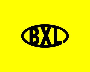 BXL logo tasarım vektör şablonu. BXL