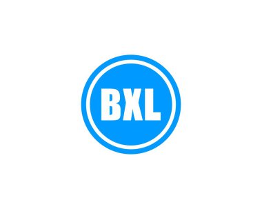 BXL logo tasarım vektör şablonu. BXL