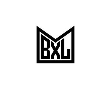 BXL logo tasarım vektör şablonu. BXL