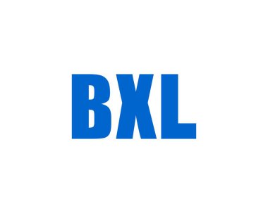 BXL logo tasarım vektör şablonu. BXL