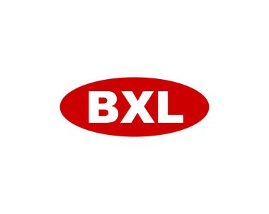 BXL logo tasarım vektör şablonu. BXL