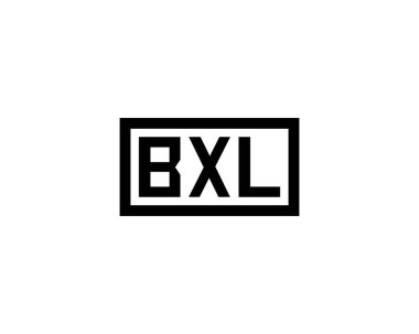 BXL logo tasarım vektör şablonu. BXL