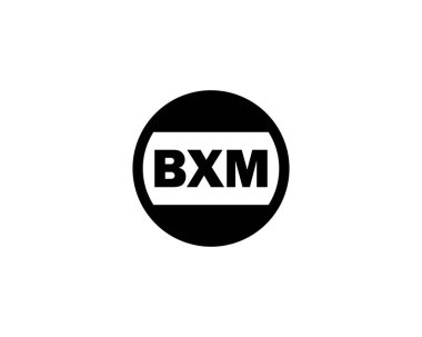 BXM logo tasarım vektör şablonu. BXM