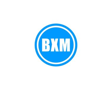 BXM logo tasarım vektör şablonu. BXM