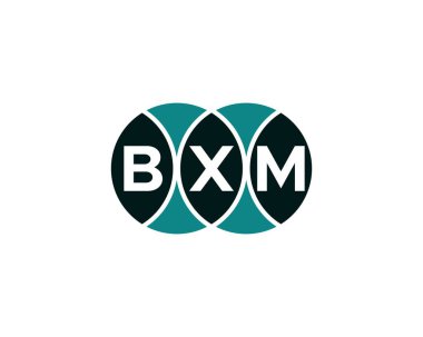 BXM logo tasarım vektör şablonu. BXM