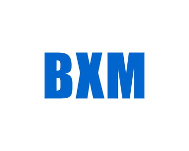BXM logo tasarım vektör şablonu. BXM