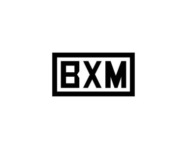 BXM logo tasarım vektör şablonu. BXM