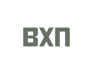 BXN logo tasarım vektör şablonu. BXN