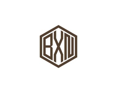 BXN logo tasarım vektör şablonu. BXN