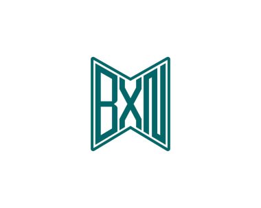BXN logo tasarım vektör şablonu. BXN