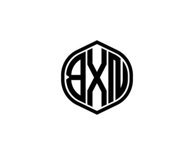 BXN logo tasarım vektör şablonu. BXN