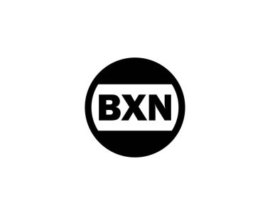 BXN logo tasarım vektör şablonu. BXN