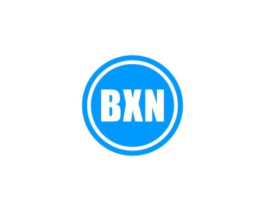 BXN logo tasarım vektör şablonu. BXN
