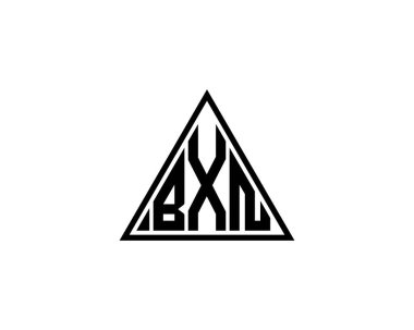 BXN logo tasarım vektör şablonu. BXN