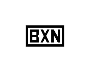 BXN logo tasarım vektör şablonu. BXN